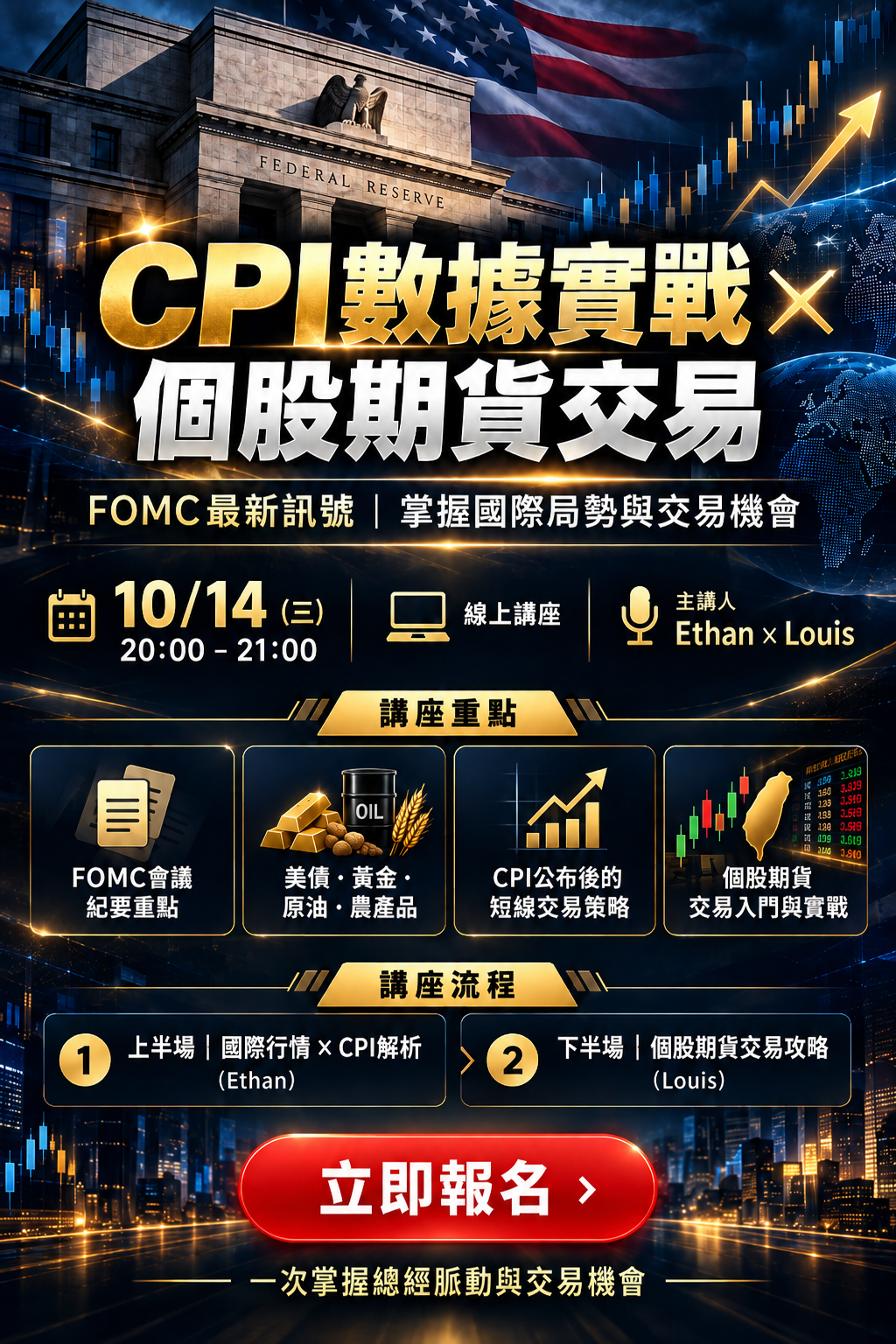 CPI數據實戰 × 個股期貨交易講座DM